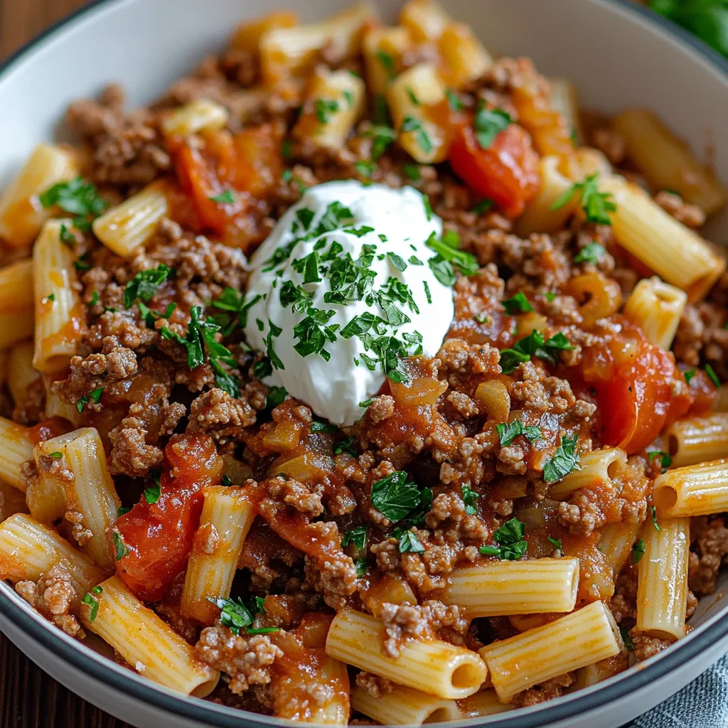 Close-up Viral Anna Pauls Turkish Pasta Recipe