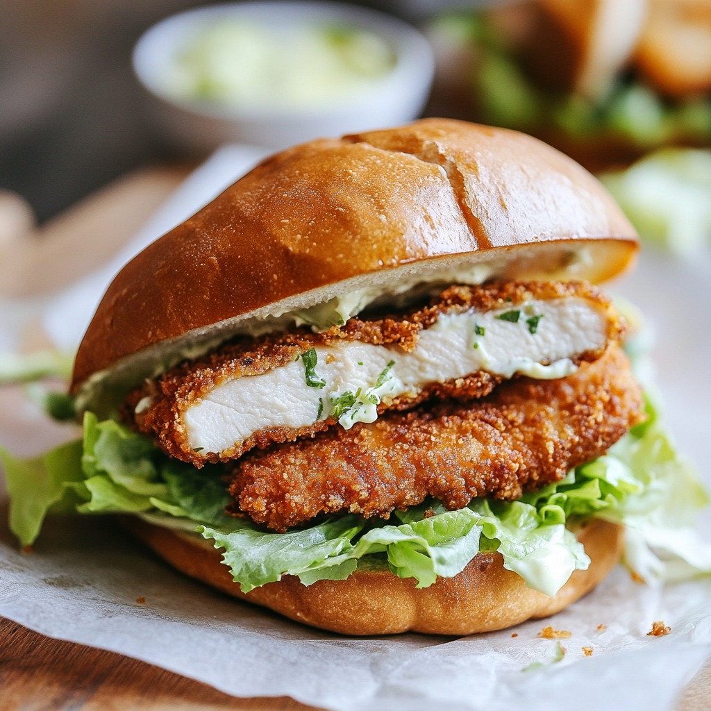 Crispy Chicken Caesar Sandwich