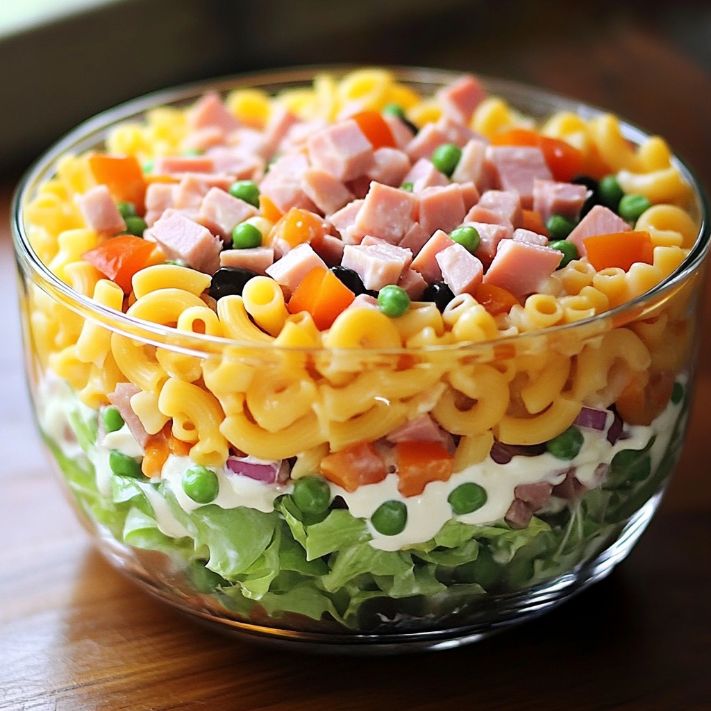 Fresh Layered Pasta Salad