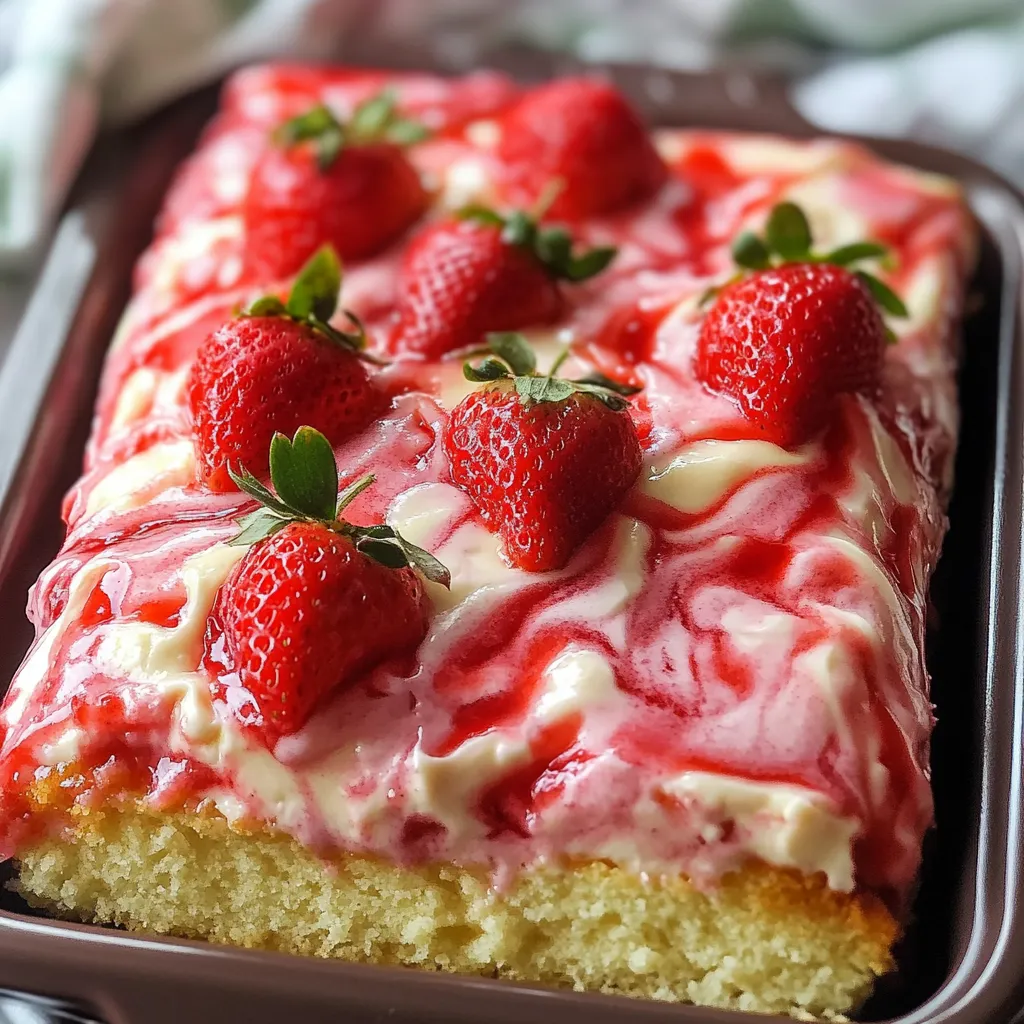 A delicious dessert with strawberries and cream in a bowl.