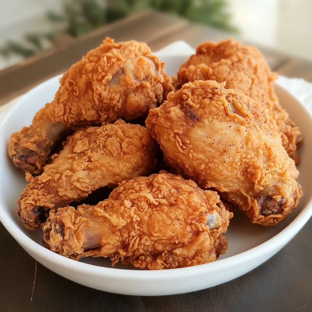 A bowl filled with fried chicken pieces.