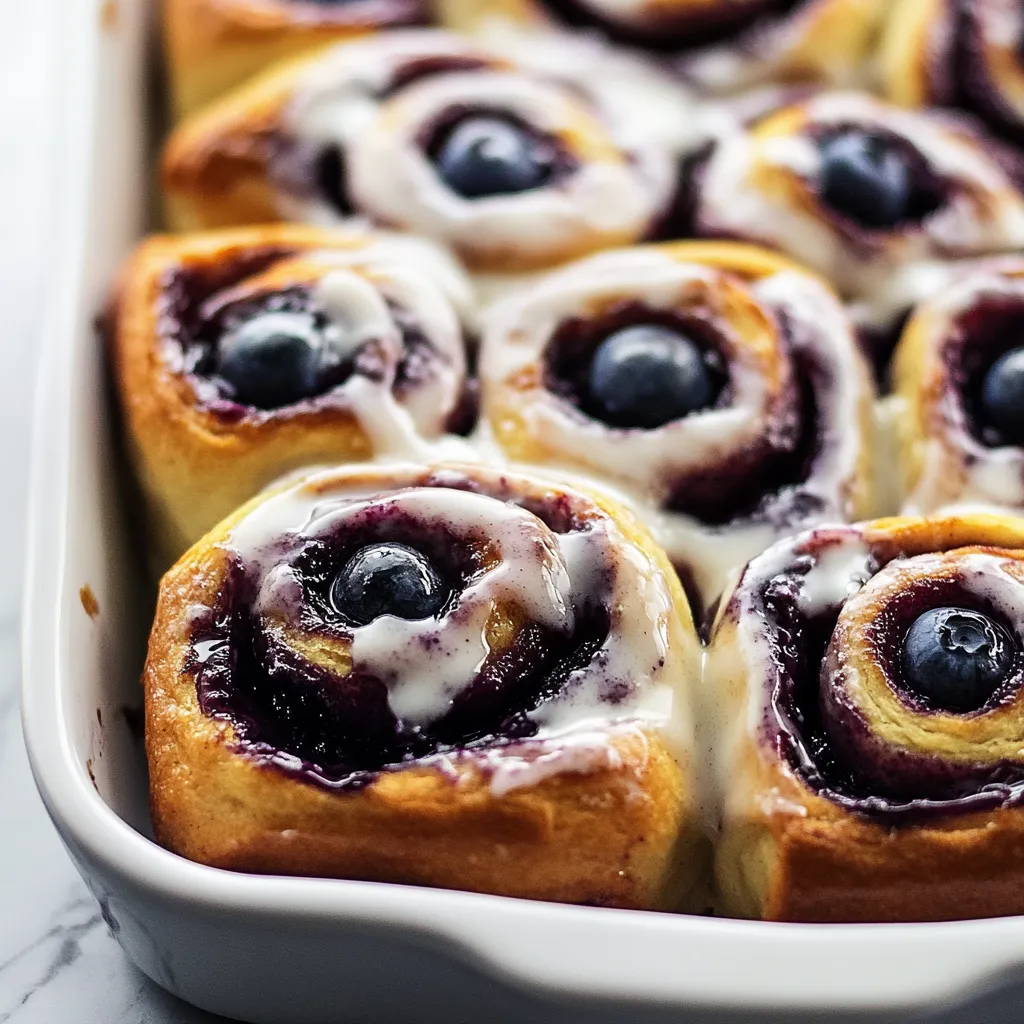 A white plate with a blueberry roll in it.