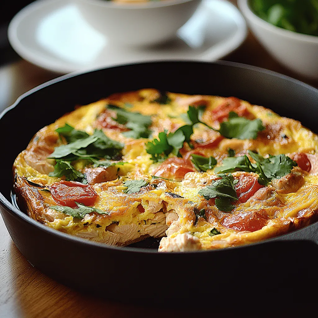 A pan of food with tomatoes, onions, and herbs.