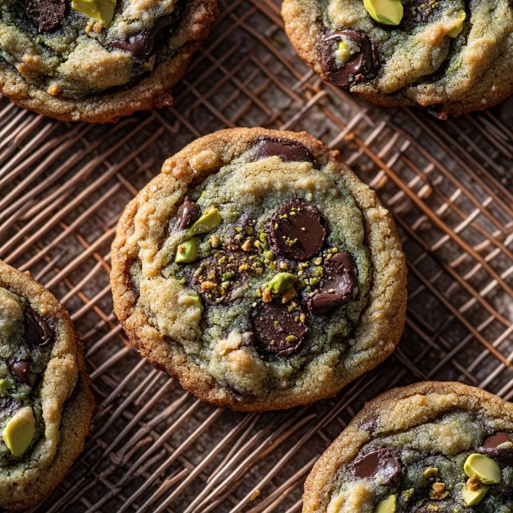 A tray of cookies with chocolate and almonds.