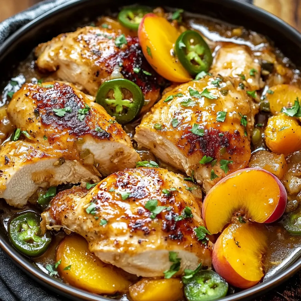 A bowl of chicken with peppers and onions.