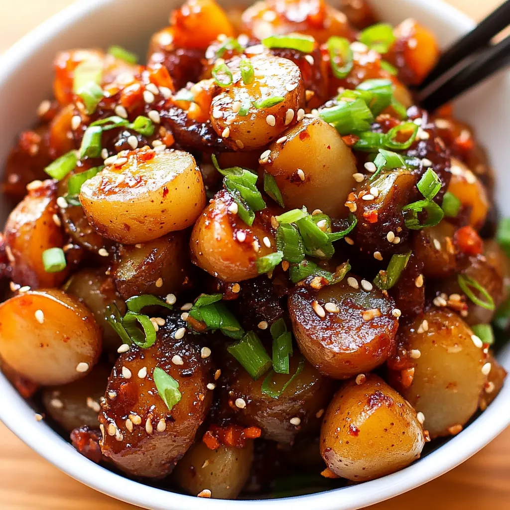 A bowl of food with a spoon in it.