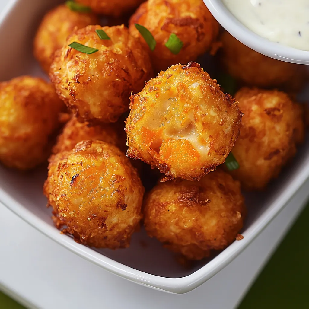 A bowl of cheese sticks with a dipping sauce.