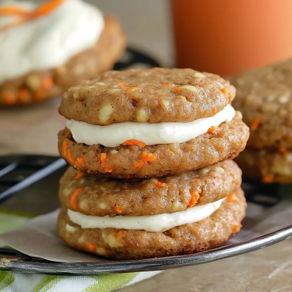 A plate of cookies with white frosting and orange carrots.