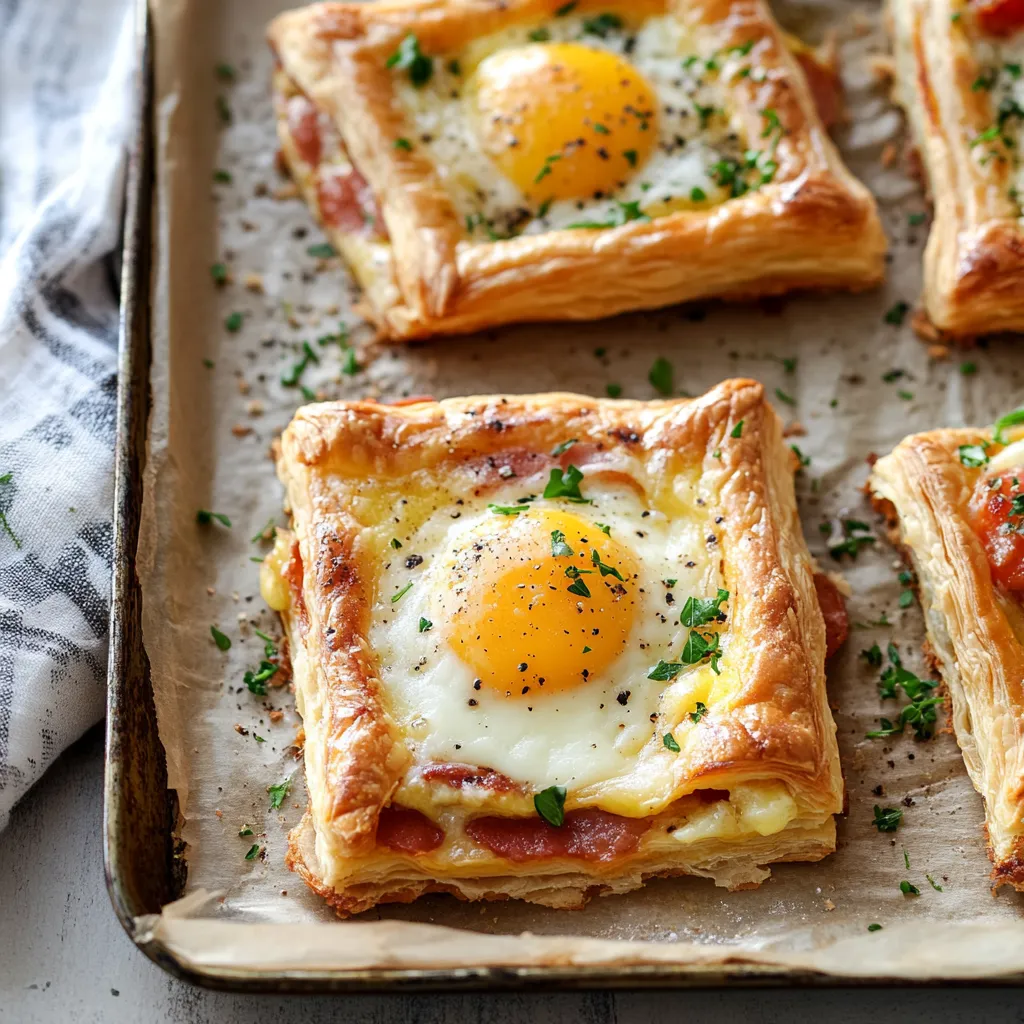 A tray of food with eggs and bacon.