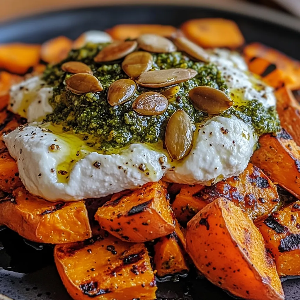 A plate of food with a white sauce on top.