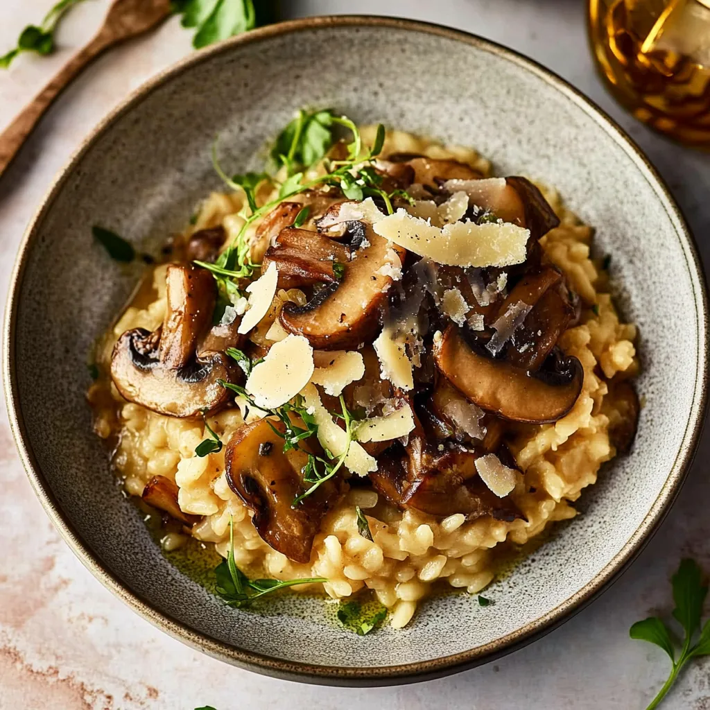 A bowl of mushrooms with cheese on top.