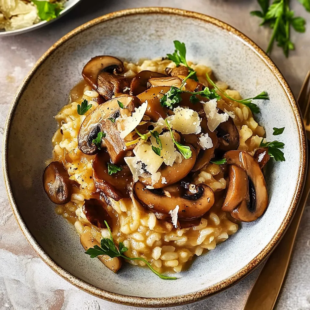 A plate of mushrooms with cheese and rice.