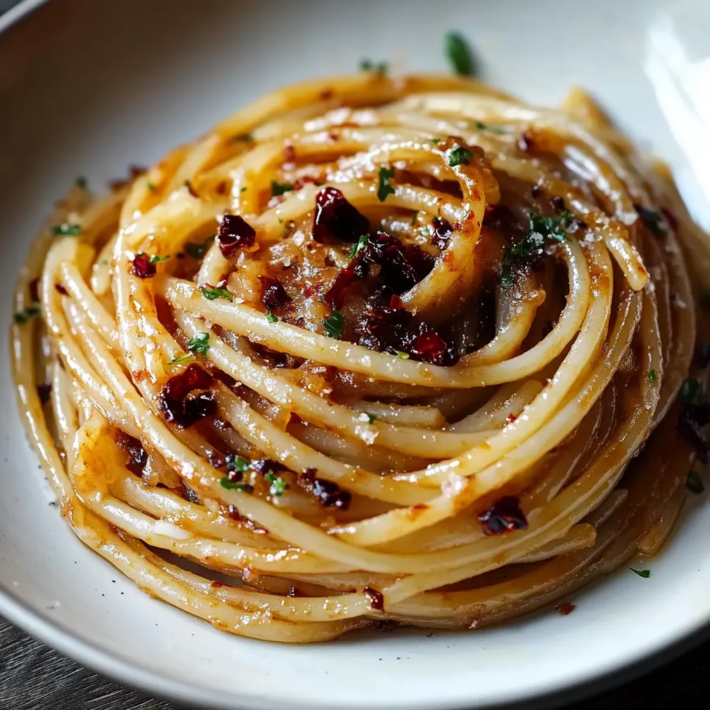 A plate of spaghetti with meat sauce.