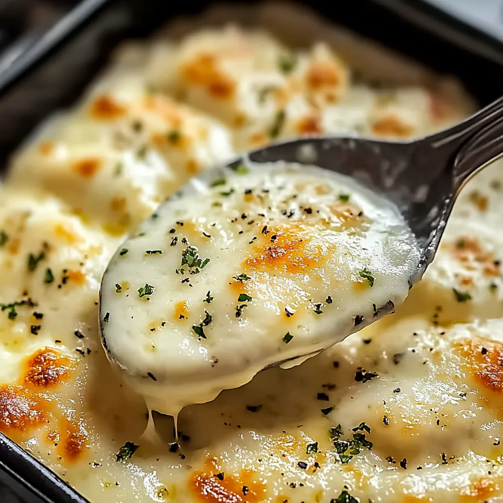 A spoon is in a bowl of food.