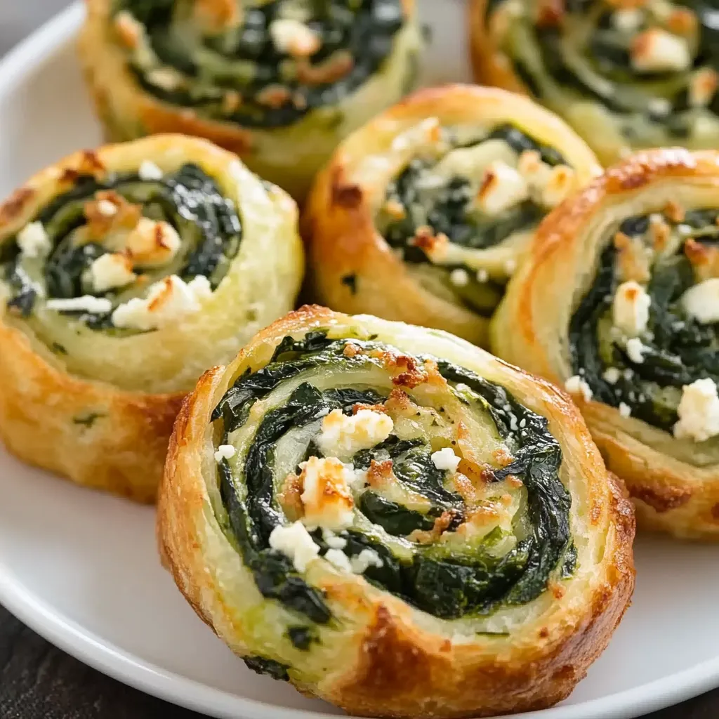 A plate of pastries with green toppings.