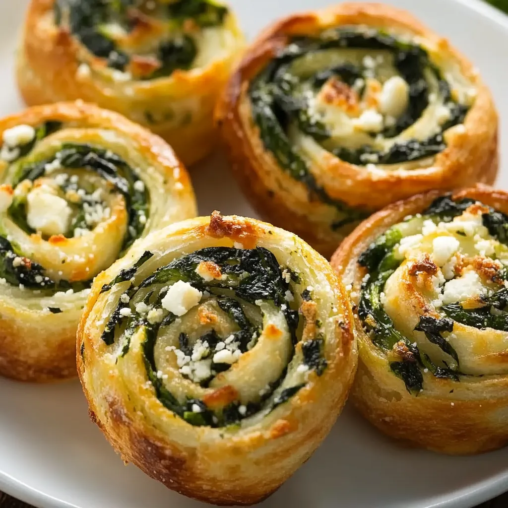 A plate with four pastries on it.