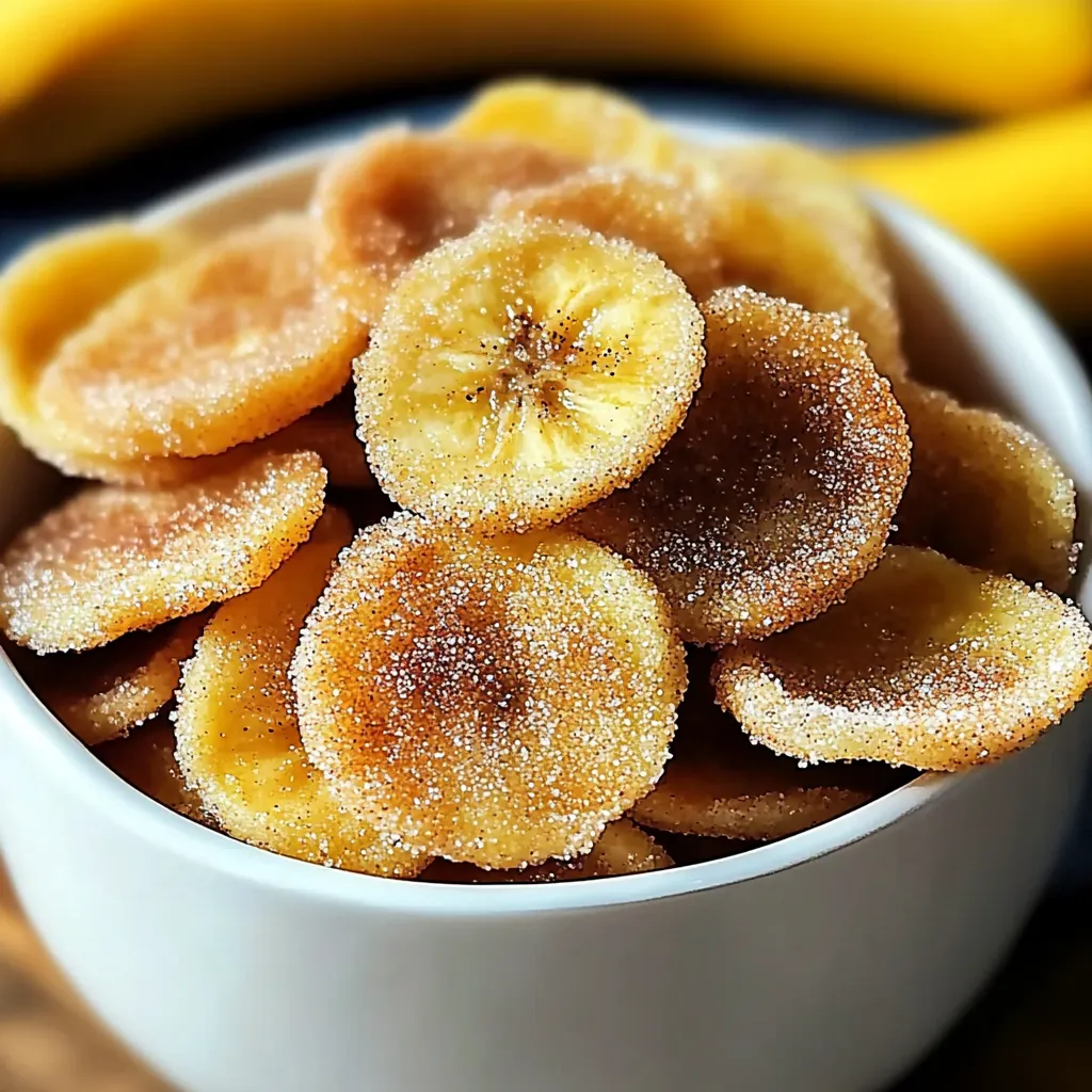 A bowl of sugar coated banana slices.