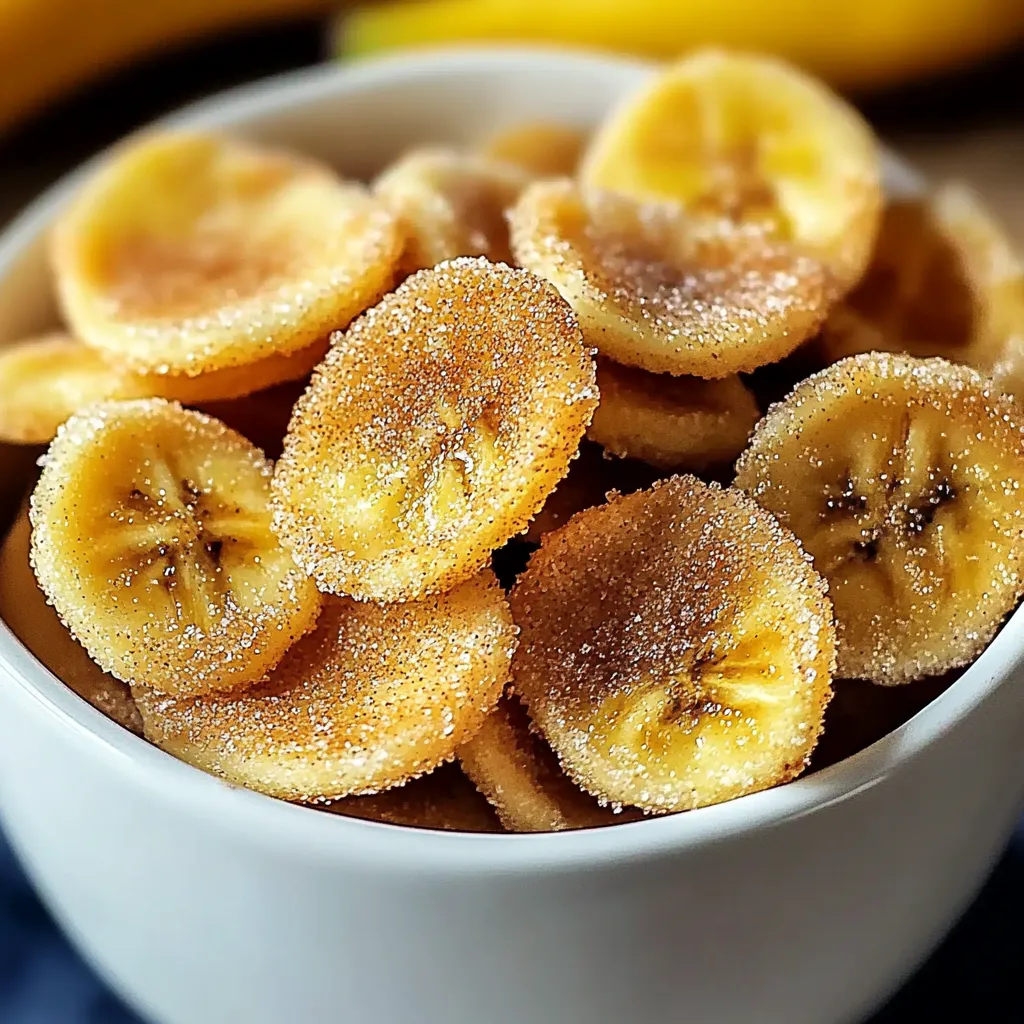 A bowl of sugar coated banana slices.