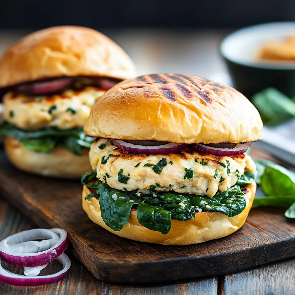 Two sandwiches with greens and tomatoes.