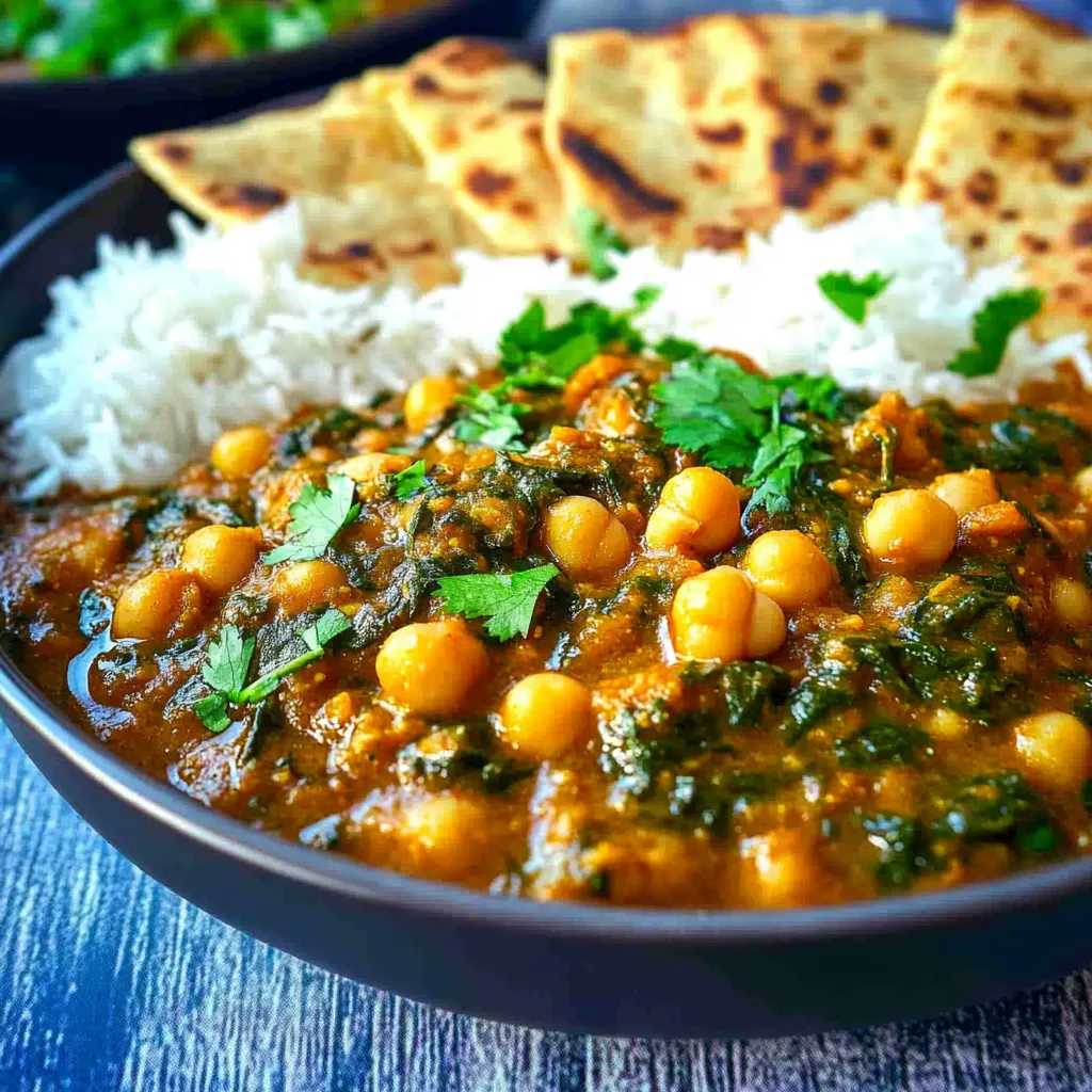 A bowl of food with rice and chickpeas.
