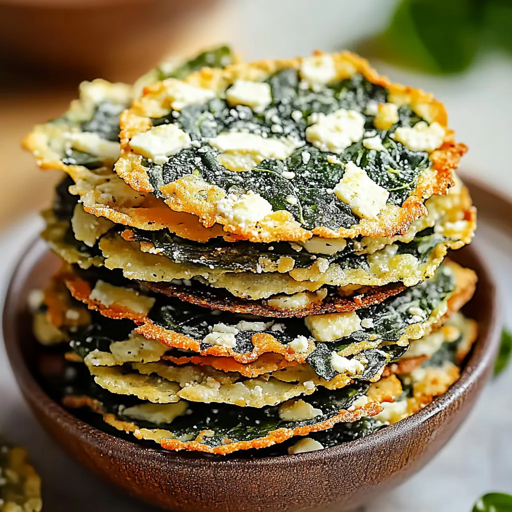 A stack of pita bread with cheese and spinach.