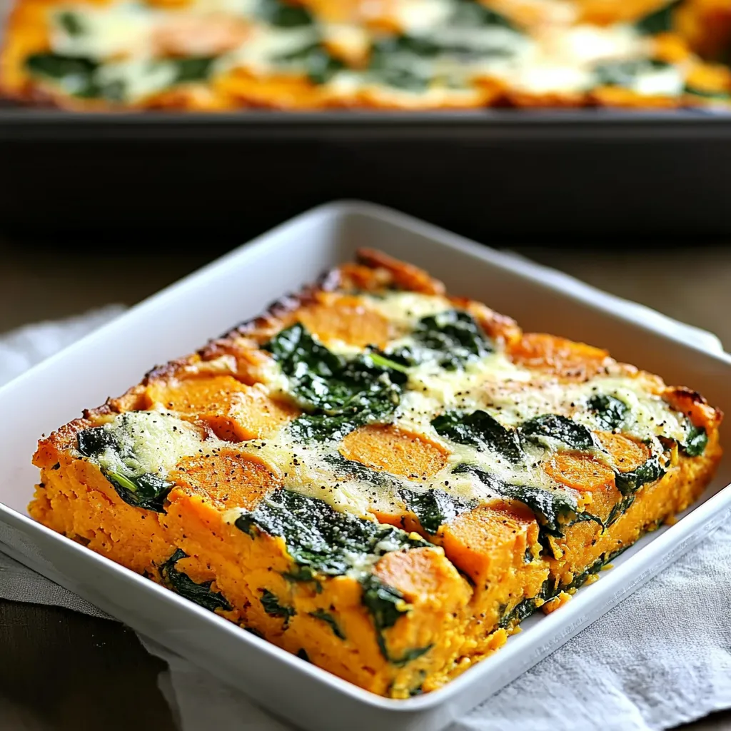 A square pan of food with a white plate.