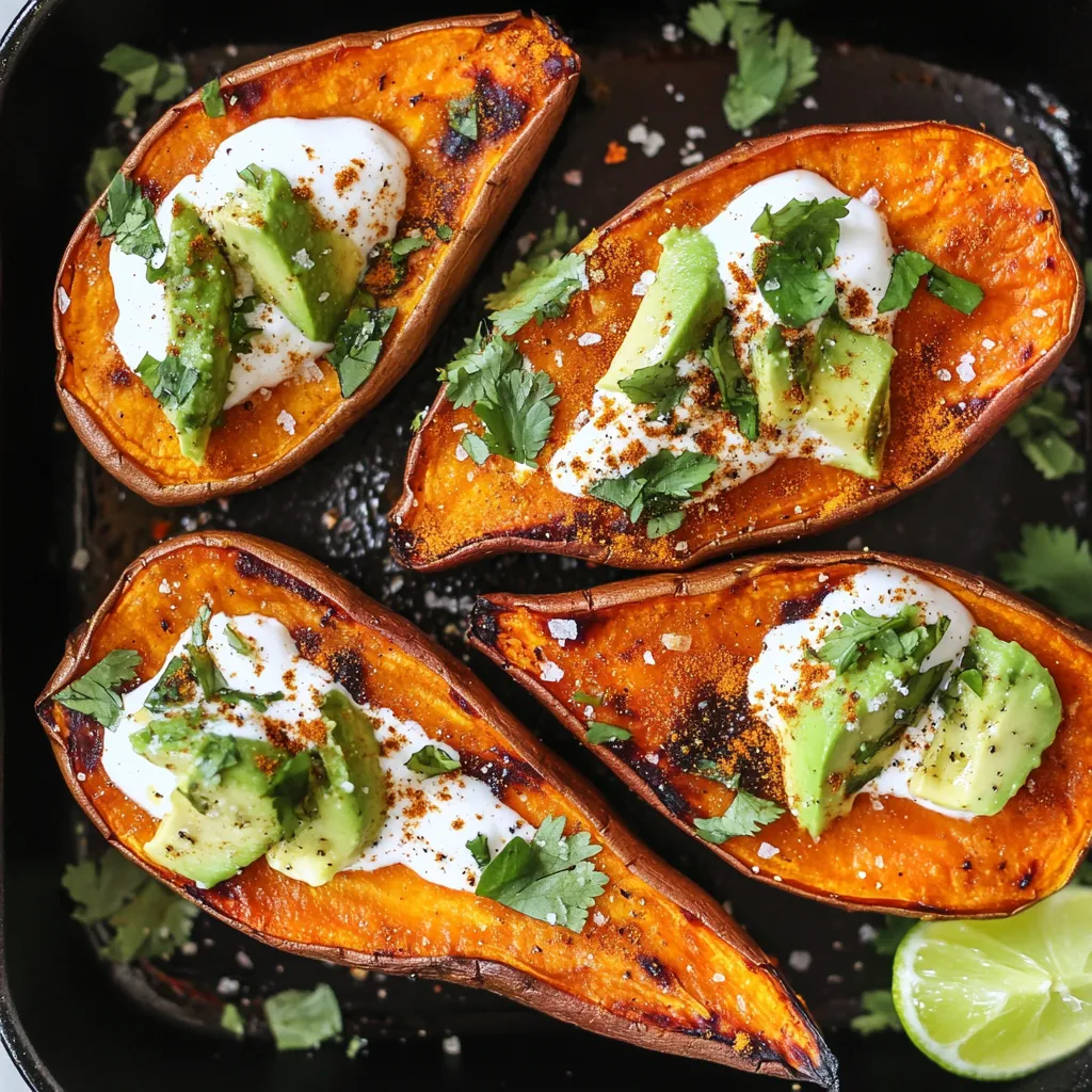 A pan of food with a slice of lime on the side.