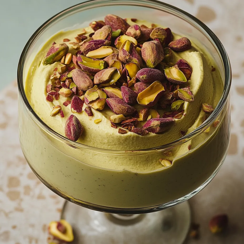 A glass bowl of food with nuts on top.