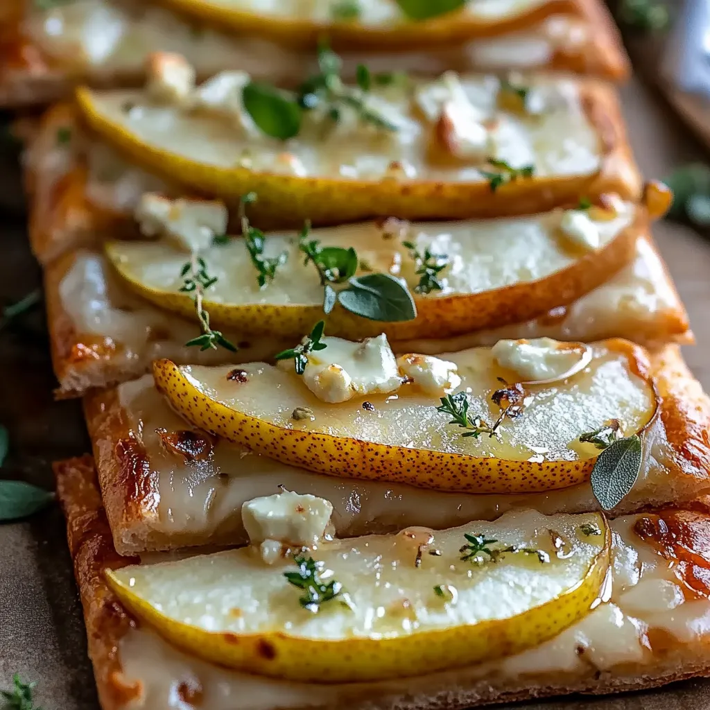 Slices of pizza with cheese and apples.