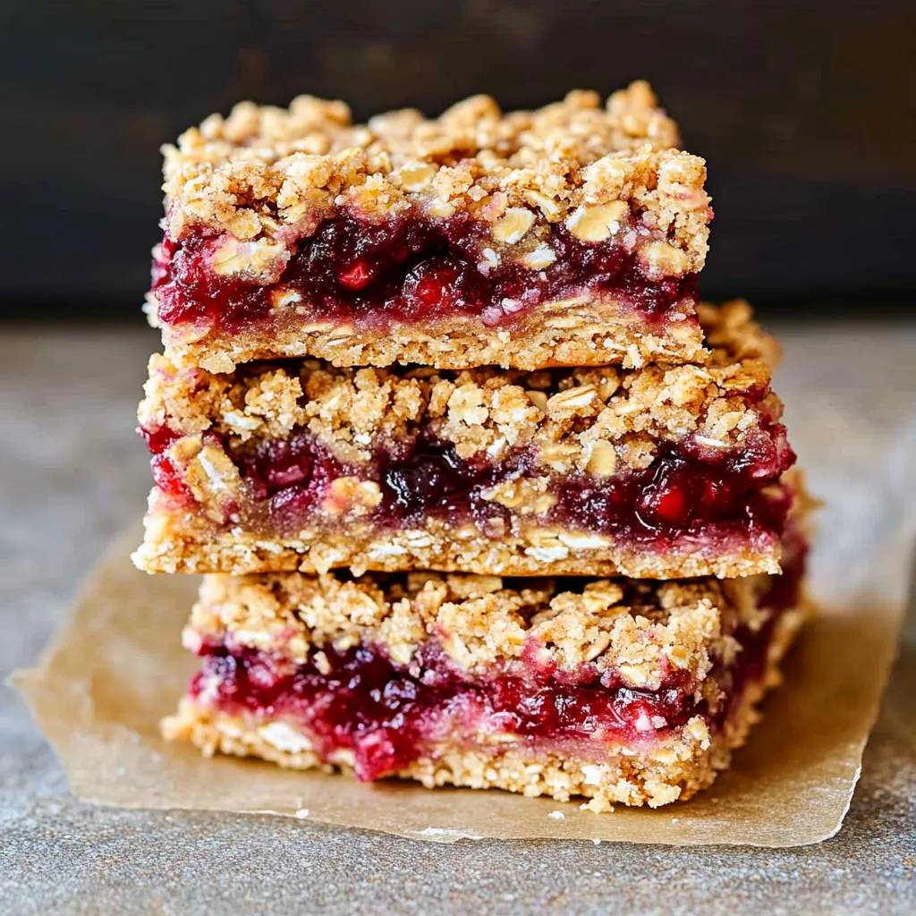 A stack of three cake bars.