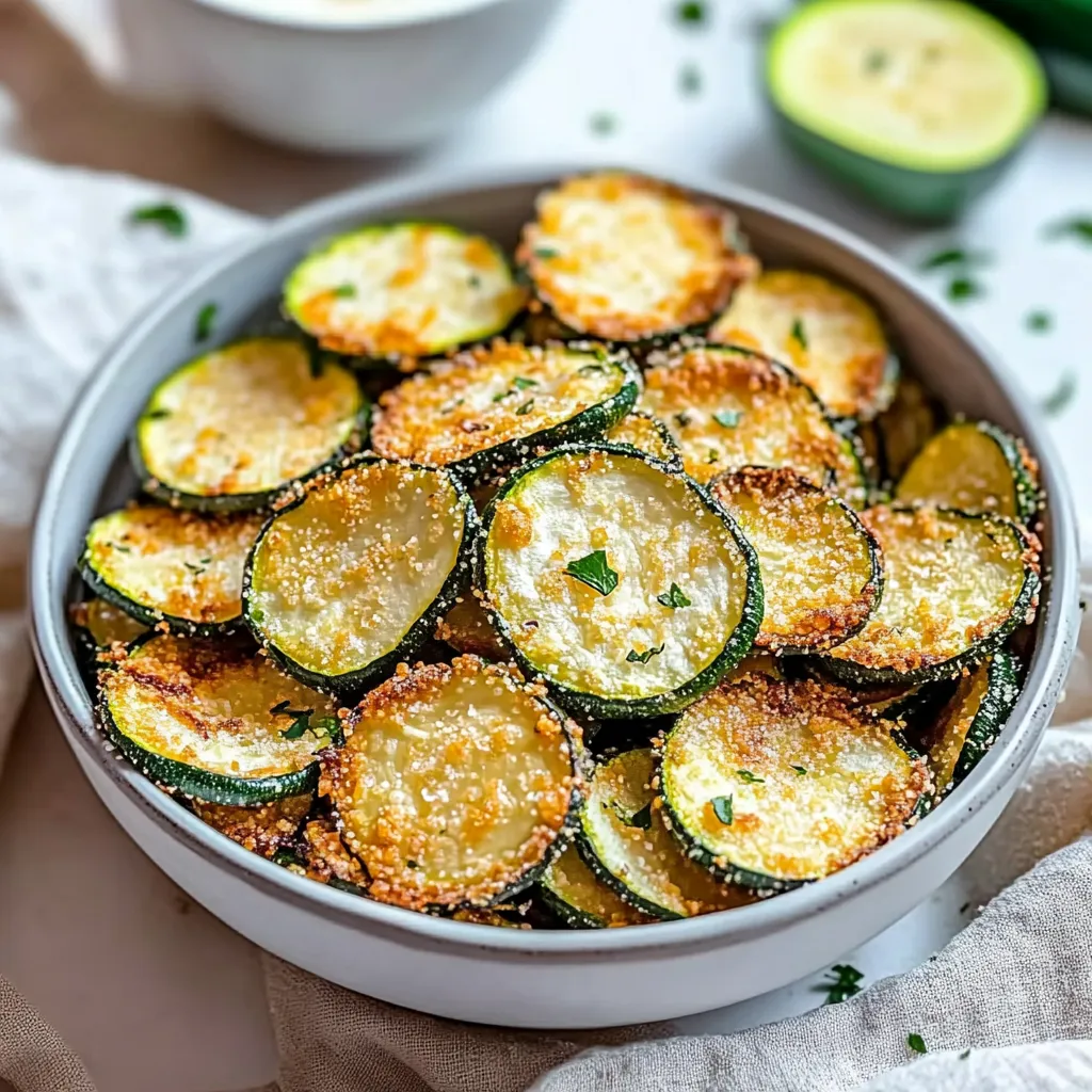 A bowl of zucchini chips.