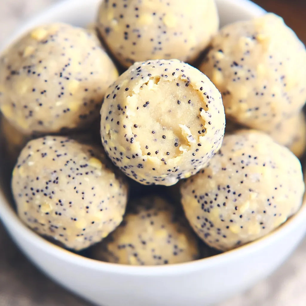 Bowl of balls with seeds.