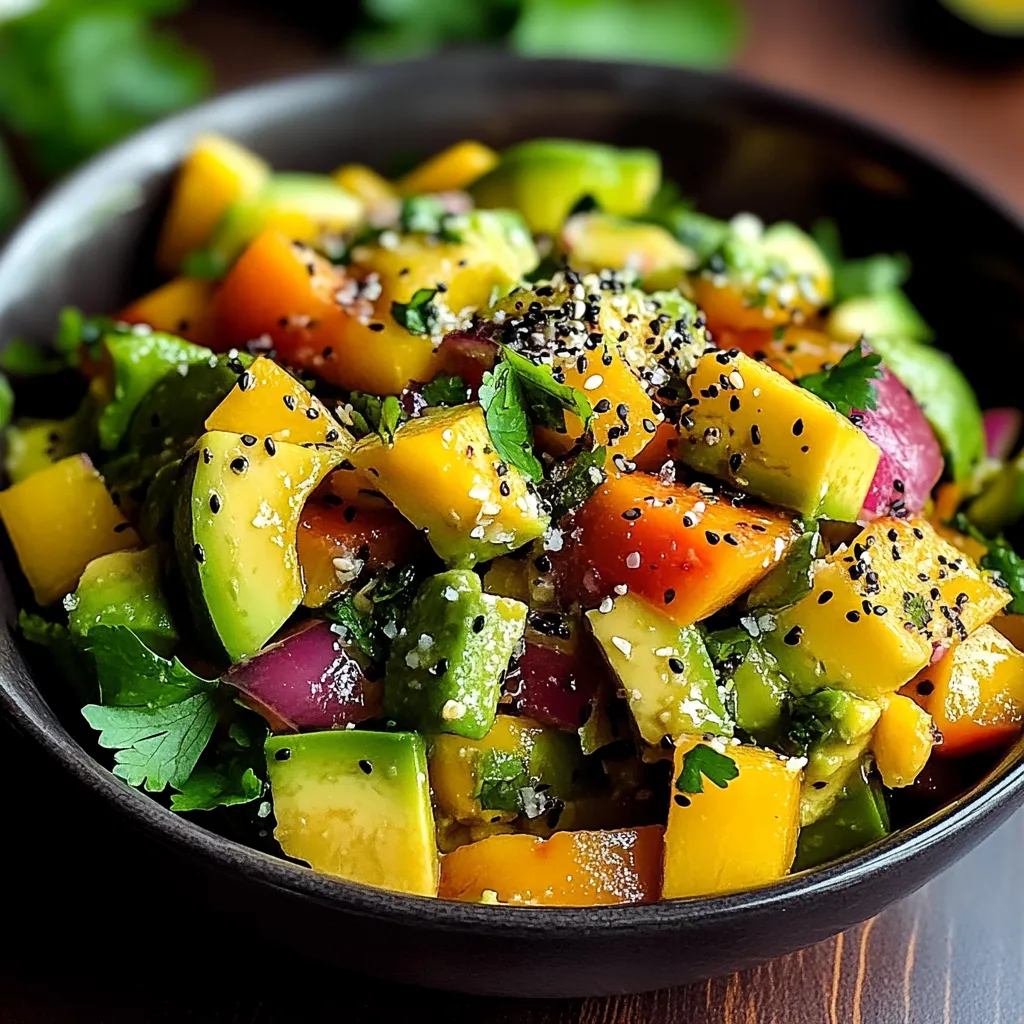 A bowl of fruit with black seeds.