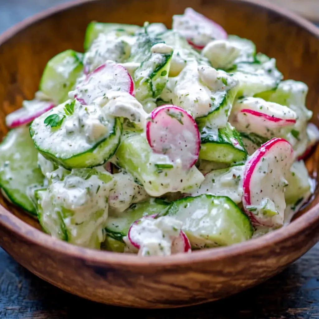 A bowl of vegetables with a white sauce.
