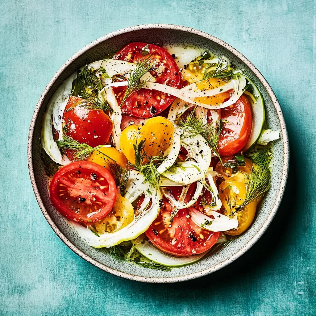 A bowl of vegetables with tomatoes, onions, and cucumbers.