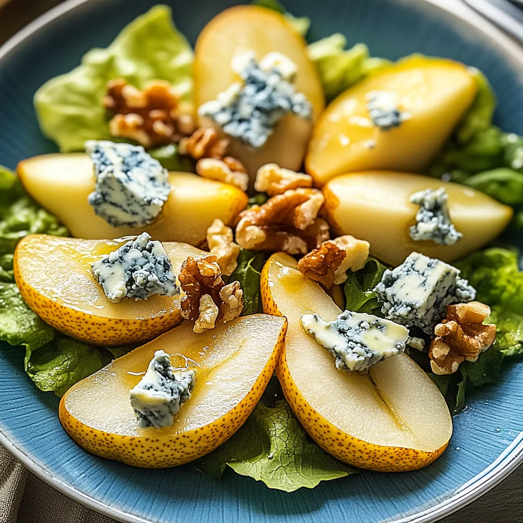 A plate of food with blue cheese on top.