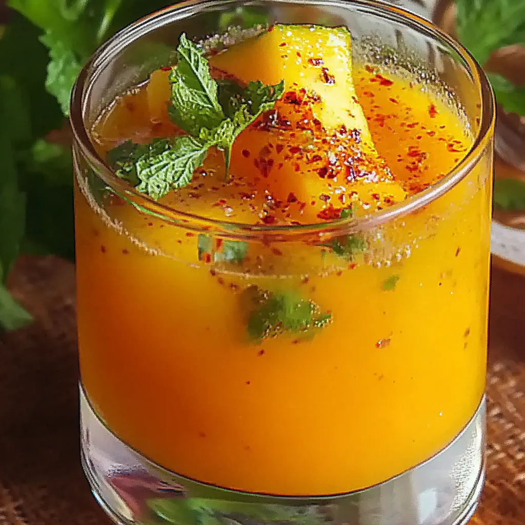 A glass of orange juice with a slice of pineapple.