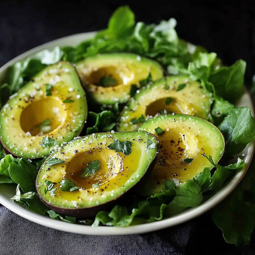 A bowl of avocado and lettuce.