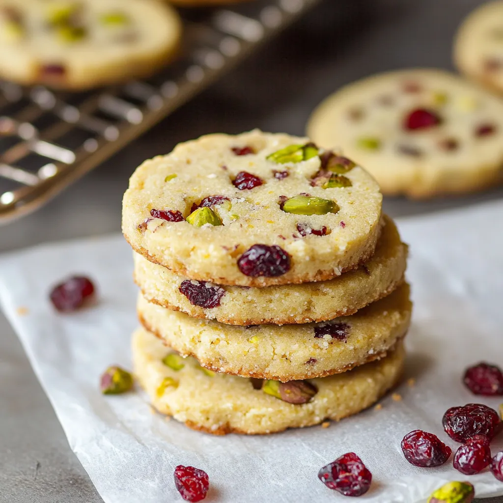 A stack of cookies with almonds and raisins.
