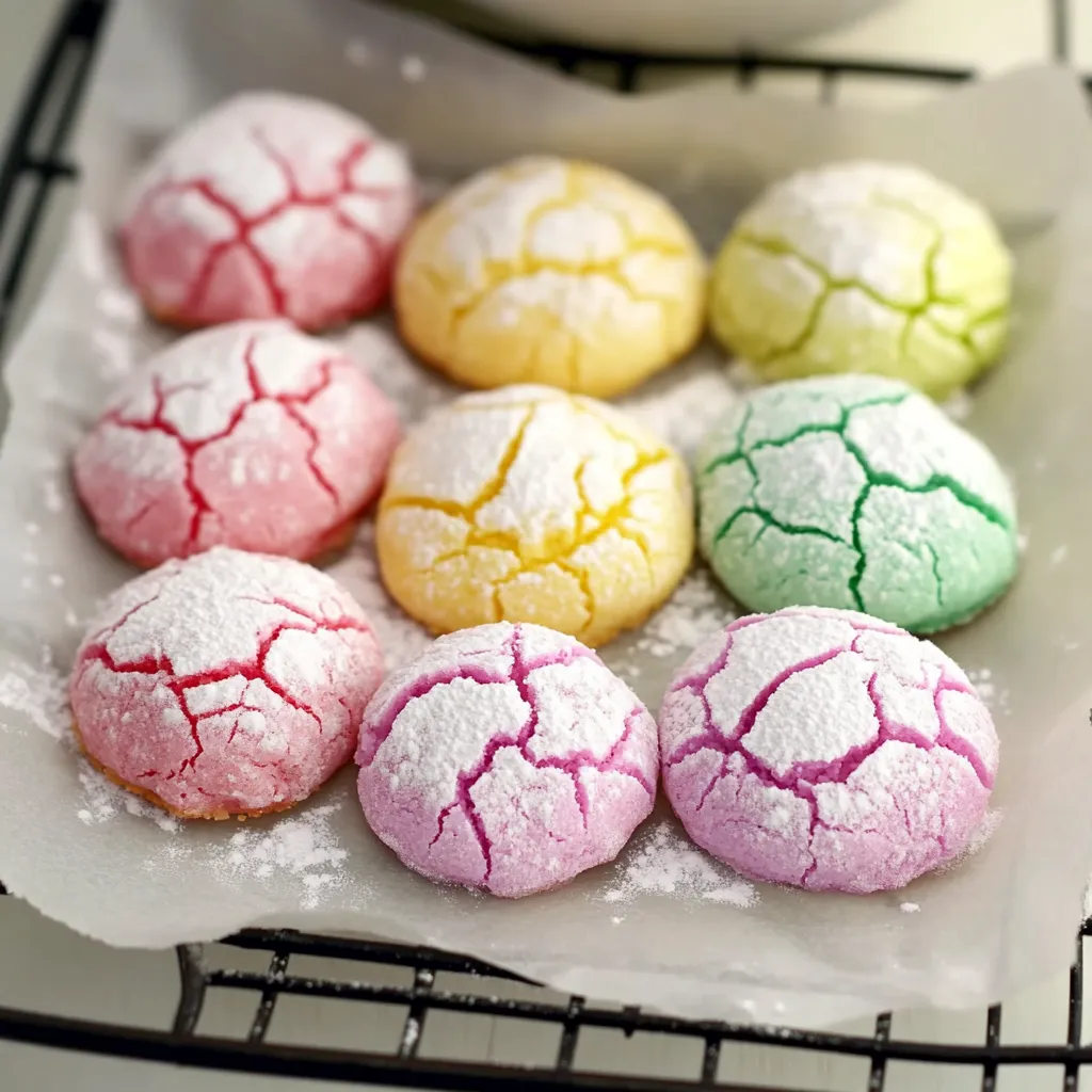 A tray of colorful cookies with white icing.