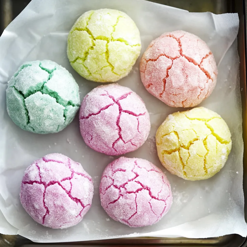 A tray of colorful, frosted cookies.