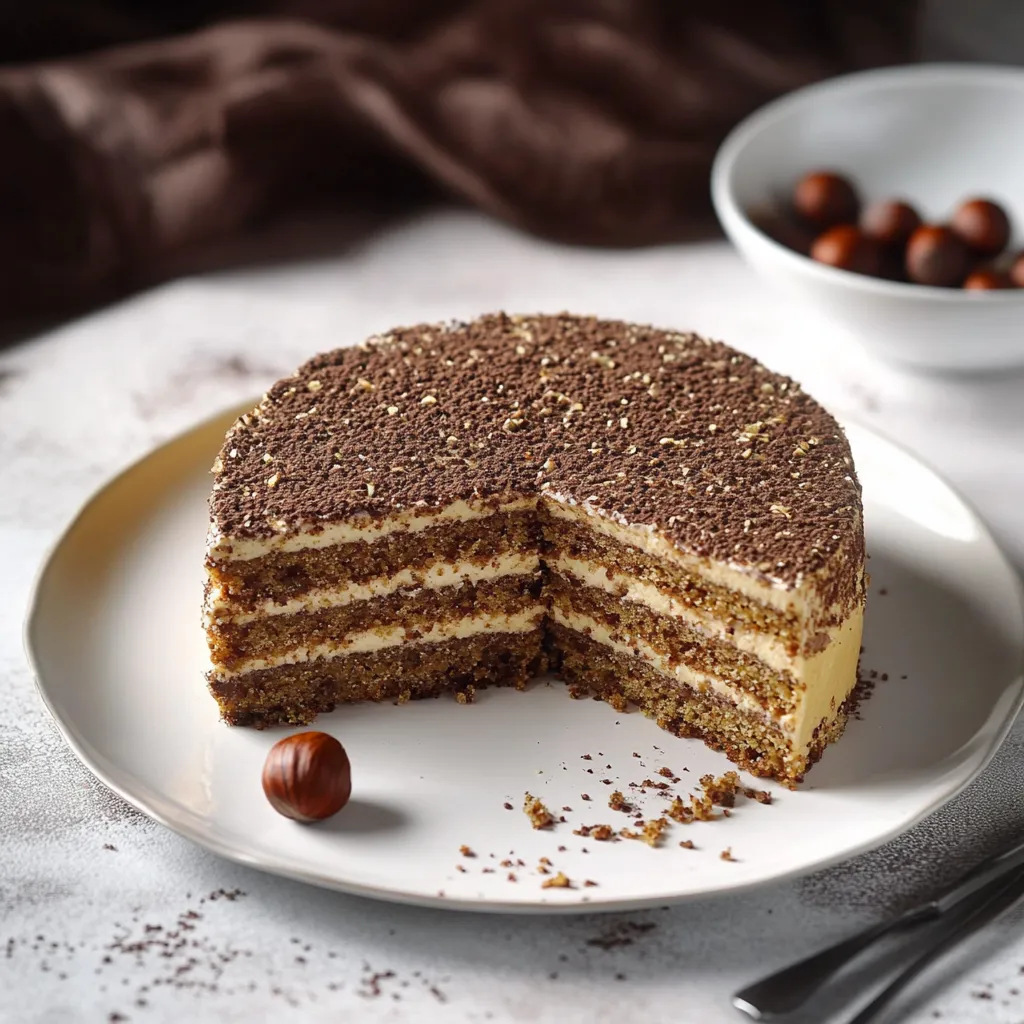 A slice of cake on a plate.