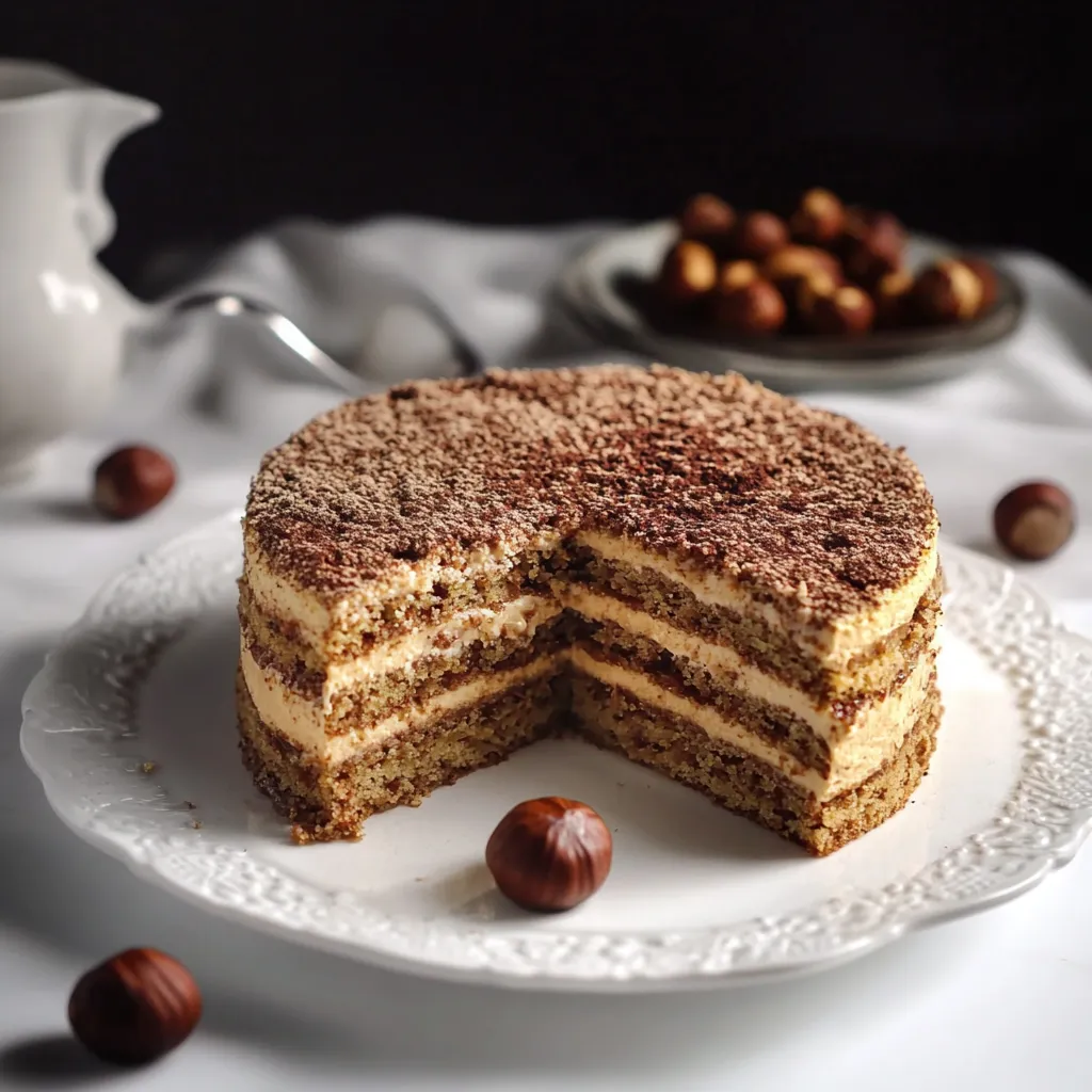 A slice of cake on a plate.