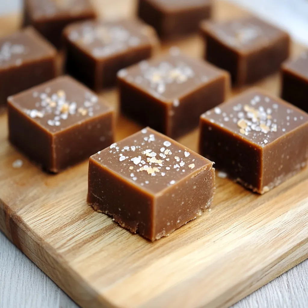 A wooden cutting board with a square of chocolate cake on it.