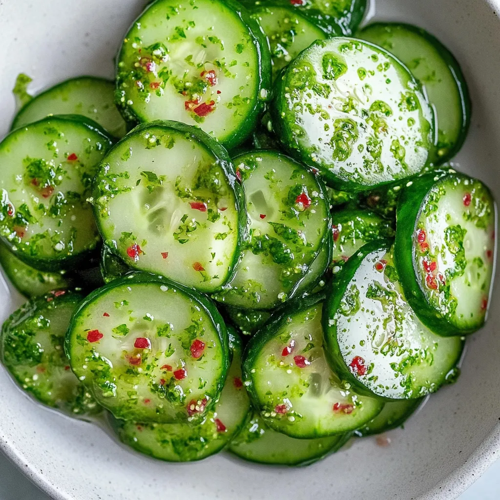 A bowl of green cucumbers.