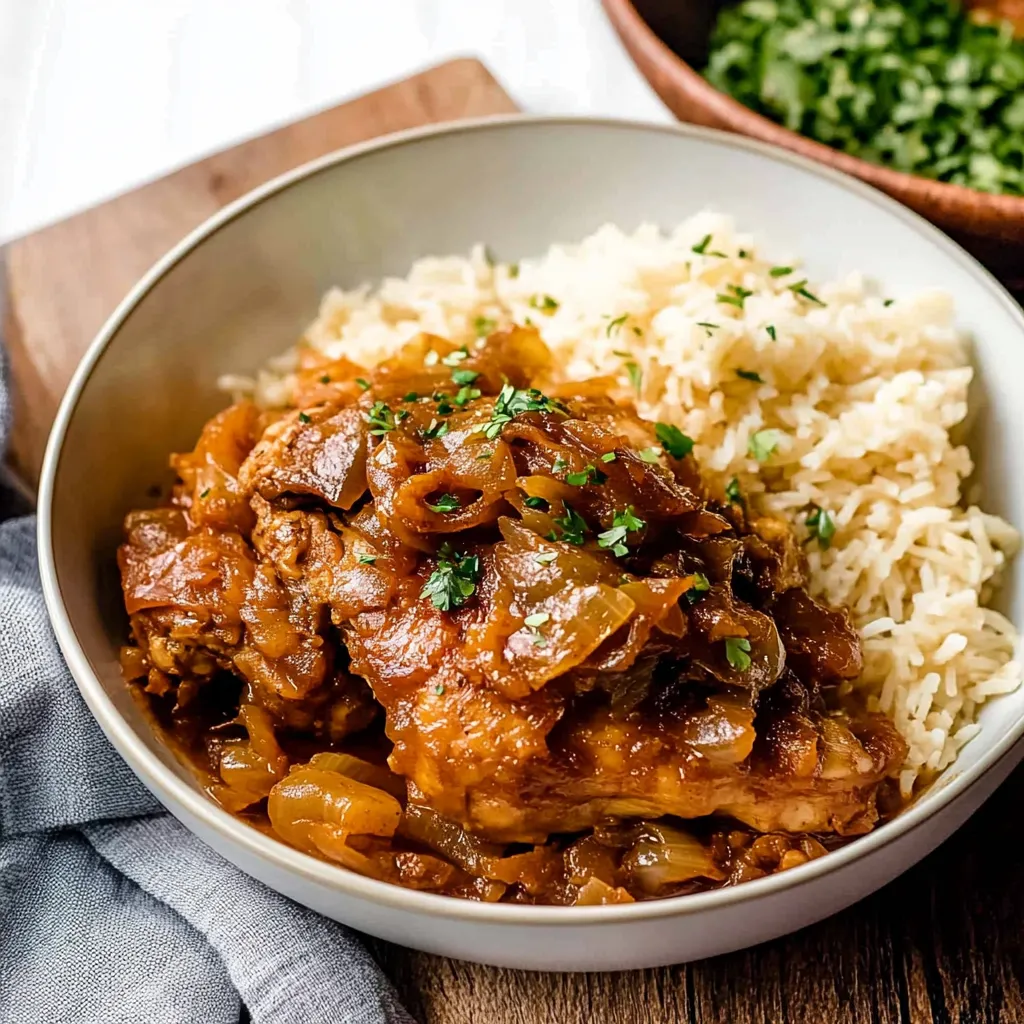 A bowl of rice and meat.