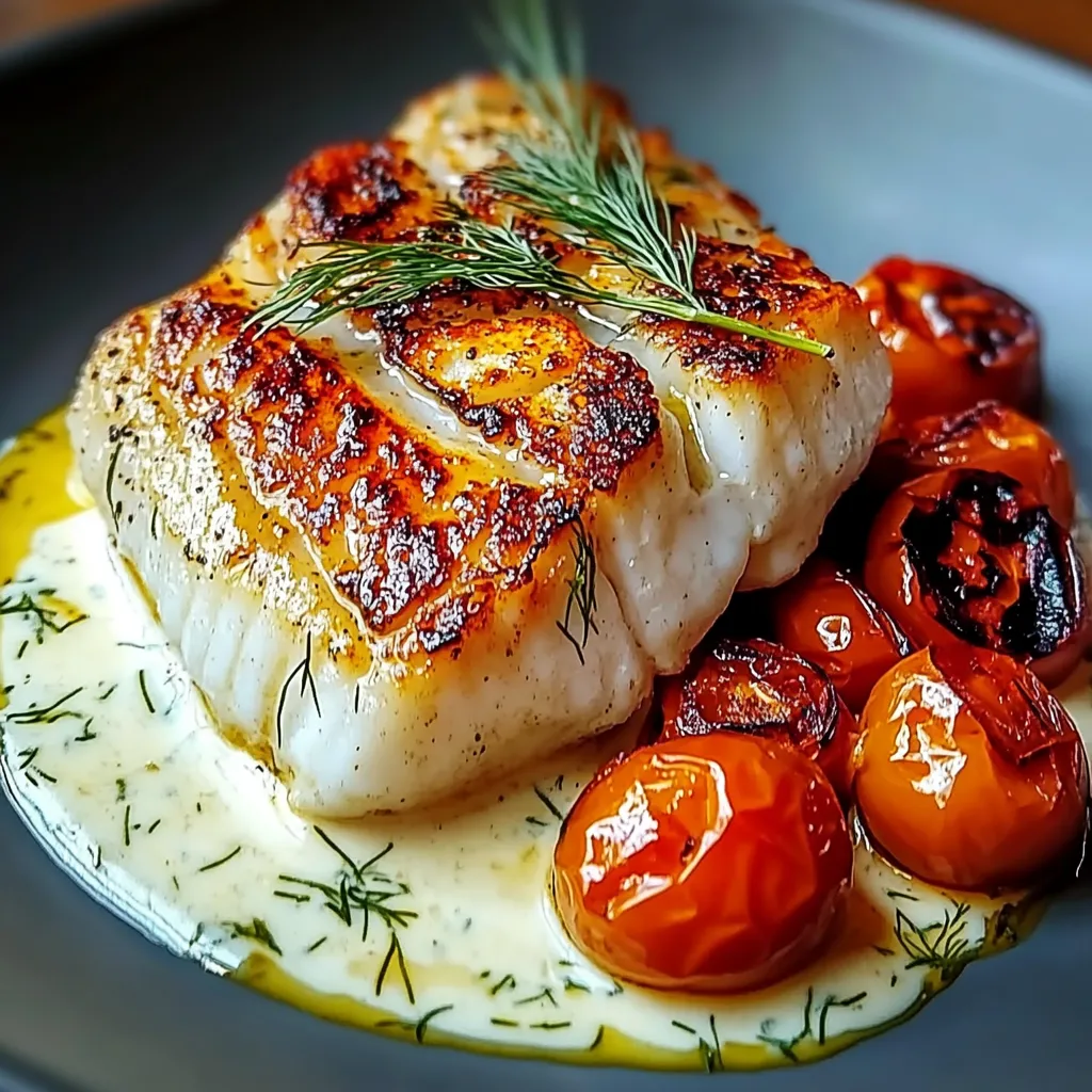 A plate of food with tomatoes and fish.