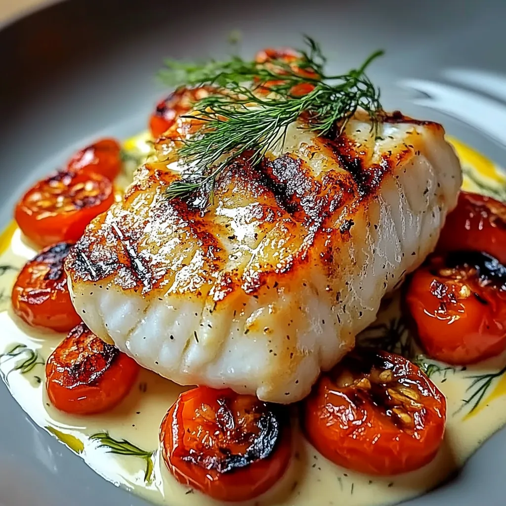 A plate of food with tomatoes and fish.