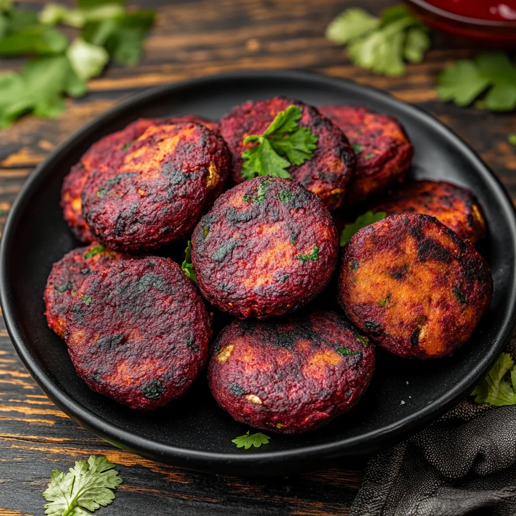 A bowl of red food.