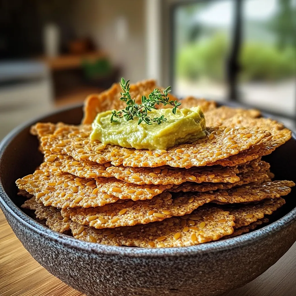 A bowl of chips with guacamole on top.